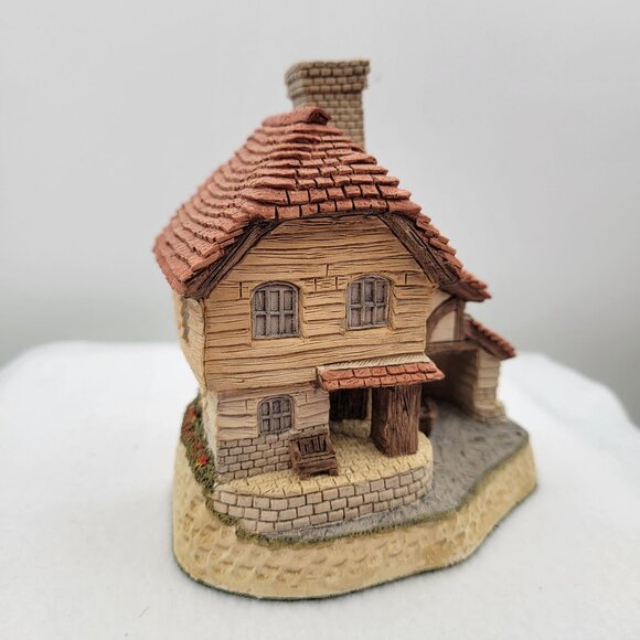 Vintage David Winter Cottages British Traditions March THE BOAT HOUSE w Box COA - Picture 3 of 11